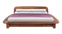 Wilbur Solid Wood King Size Non Storage Bed in Teak Finish