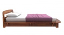 Wilbur Solid Wood King Size Non Storage Bed in Teak Finish