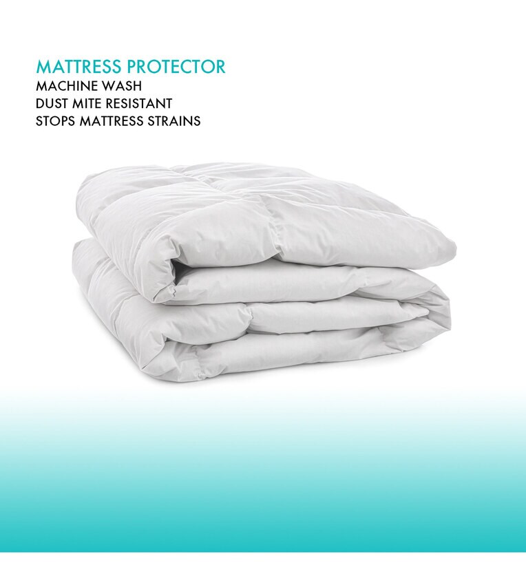 Protek (78x72) Poly Cotton King Size Waterproof Mattress Protector