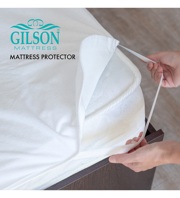Protek (78x72) Poly Cotton King Size Waterproof Mattress Protector