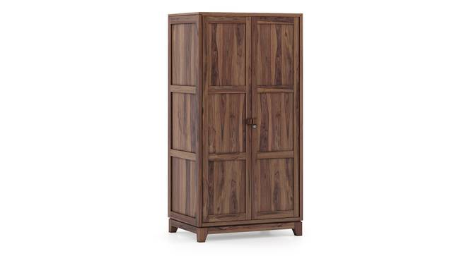 Magellan Solid Wood 2 Door Wardrobe in Teak Finish 