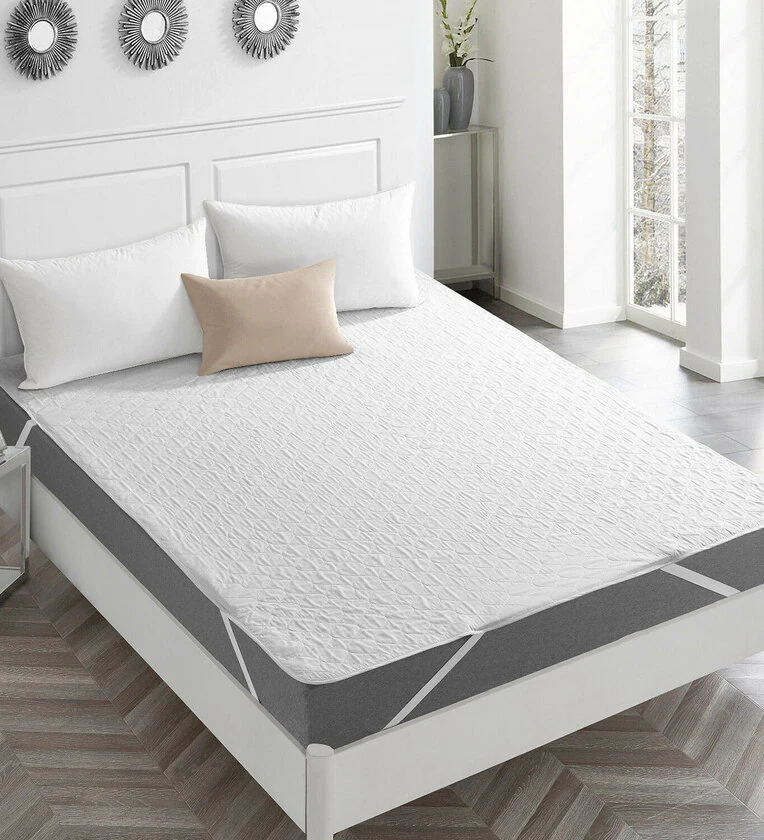 Protek (78x72) Poly Cotton King Size Waterproof Mattress Protector