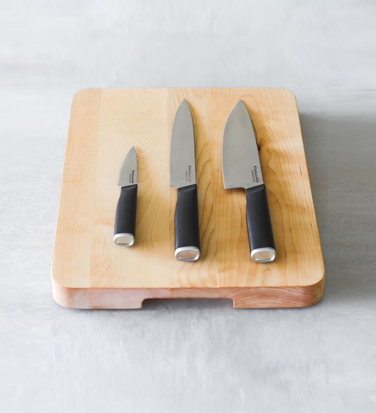 Classic Japanese Silver Stainless Steel (Set of 3) Knifes