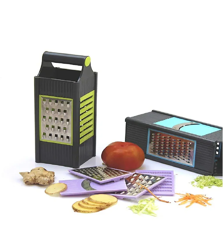 Vina Assorted Plastic 4 in 1 Fruit Grater & Slicer