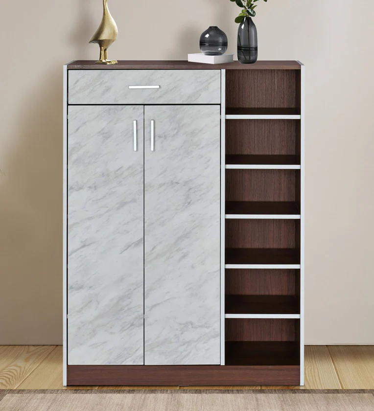 Cresta Shoe Cabinet in Ash Wenge Finish