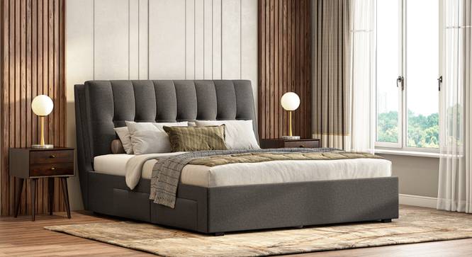 Bornholm Engineered Wood King Size Drawer Storage Bed in Finish