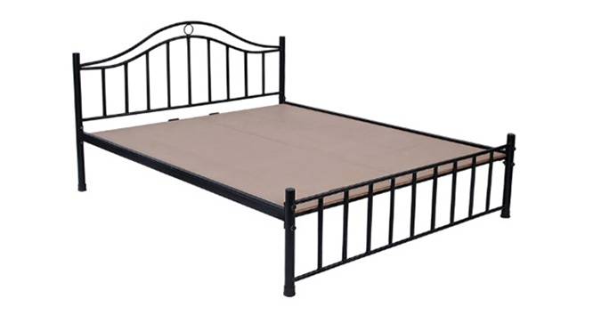 Morris Metal Queen Size Non Storage Bed in Black Finish
