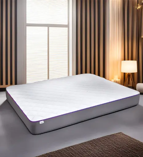 Dual Comfort 8 Inches HR Foam Mattress with Comfort Cubes and Rebotech In King Size