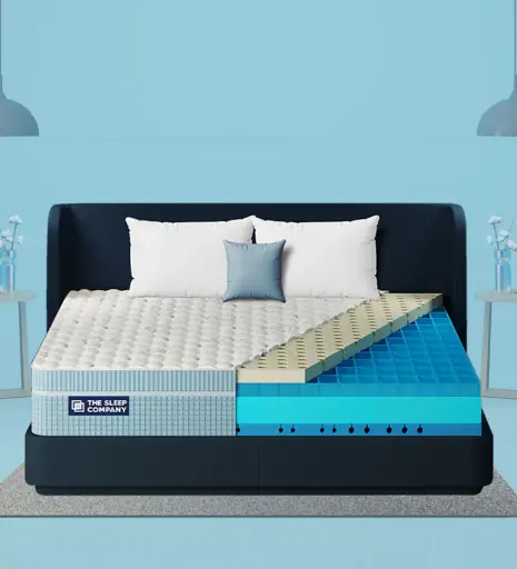 Luxe Royale SmartGrid 10 Inch Foam & Latex Queen Size Mattress With Grid Layer