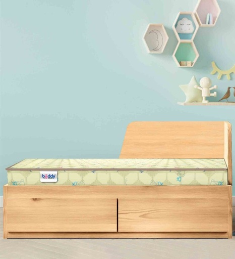 New Beddy 4 Inch Coir & Foam (47x23) Crib Mattress (With 1 Free Pillow)