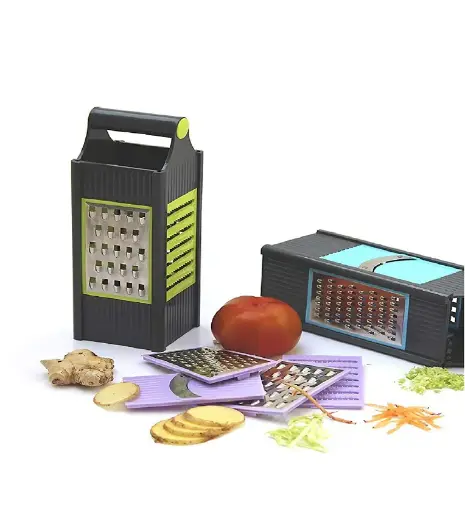 Vina Assorted Plastic 4 in 1 Fruit Grater & Slicer