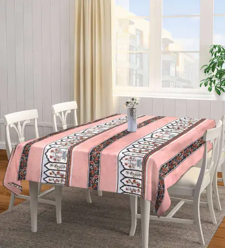 Floral Multicolor (72 x 52 ) Cotton Blend Table Cover