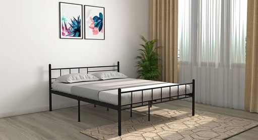 Weaver Metal Queen Size Bed in Black Finish
